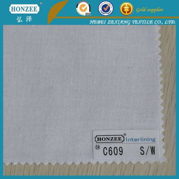 Cotton Interlining Double Sided Adhesive Fusing Interlining Fabric